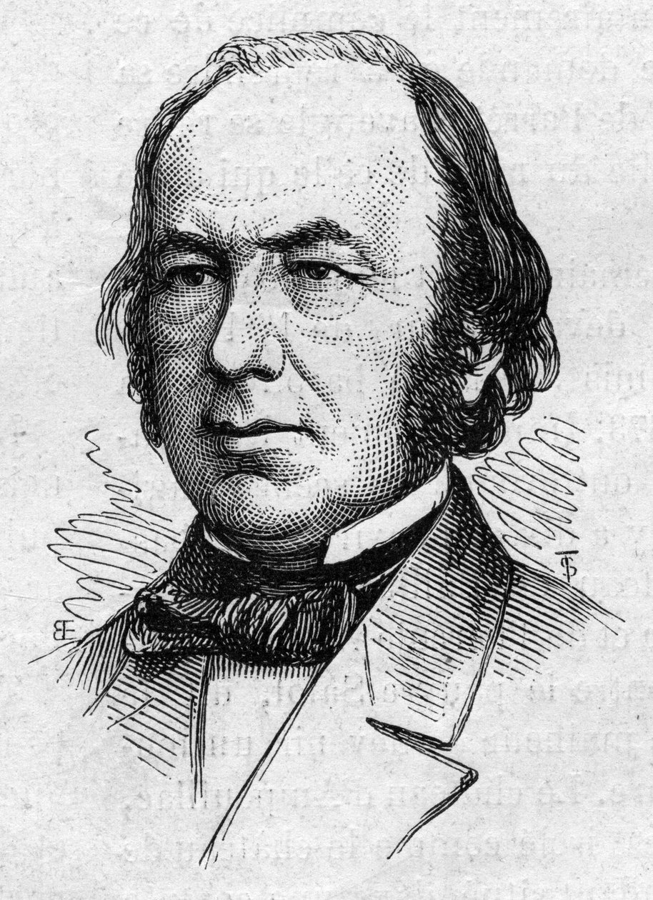 Porträtt av Claude Bernard (1813-1878), fransk medicinsk fysiolog och akademiker. Gravyr i "" Le Monde Illustré"" nr 883 av 14 mars 1874. av French School