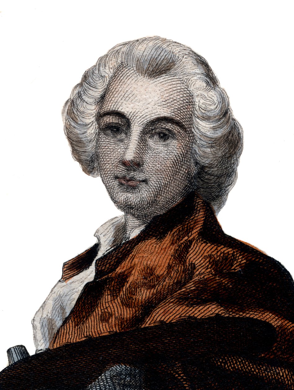 Porträtt av Claude Joseph Vernet (1714-1789), fransk målare. av French School