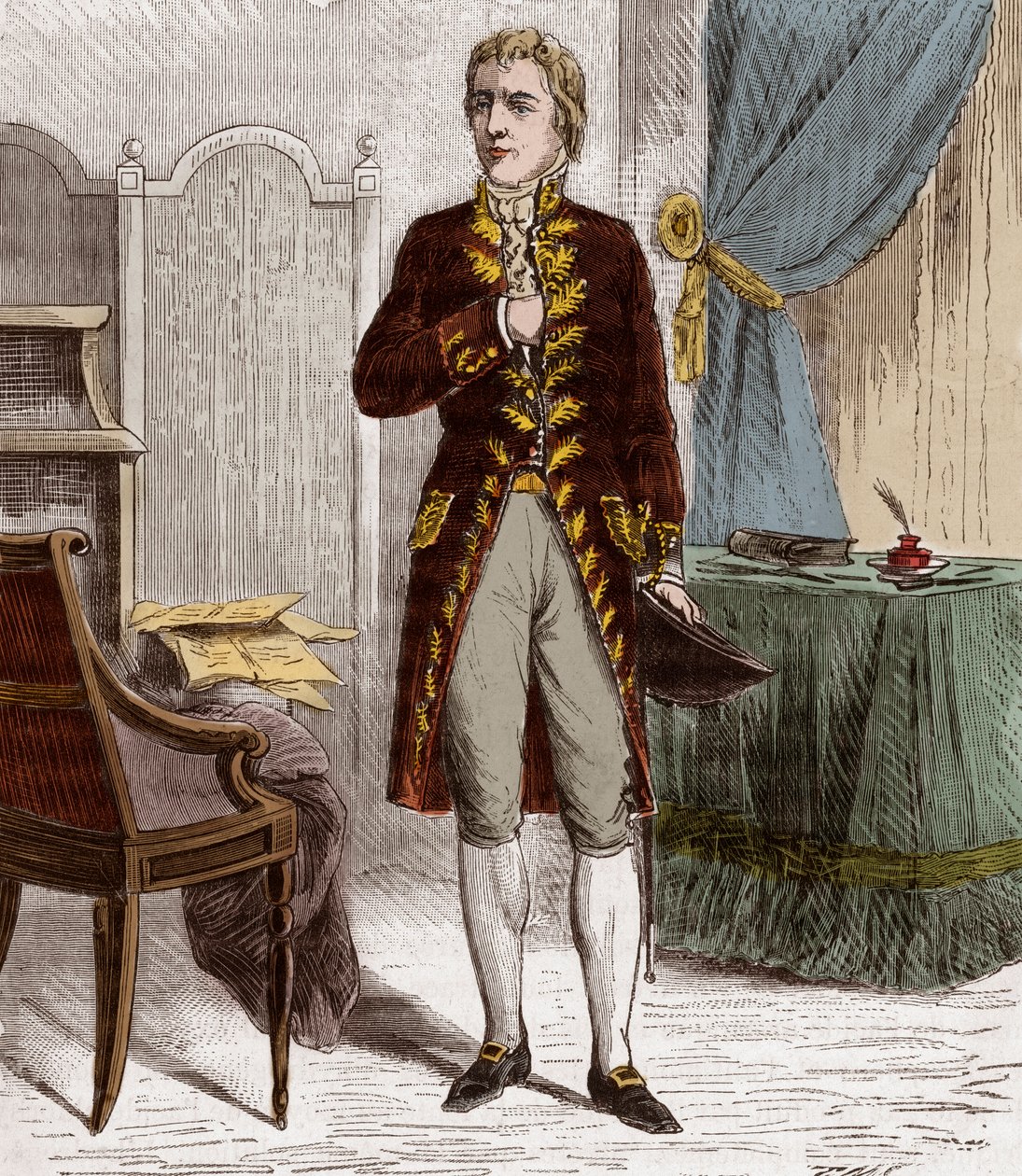 Porträtt av Claude Louis, greve Berthollet (1748-1822), fransk kemist - Claude-Louis Berthollet (1748-1822), fransk läkare och kemist - Gravyr i "" Sciences à la range de tous - physics et chimie populaires"" av Alexis Präst - Slutet av 1800-talet - Pri av French School