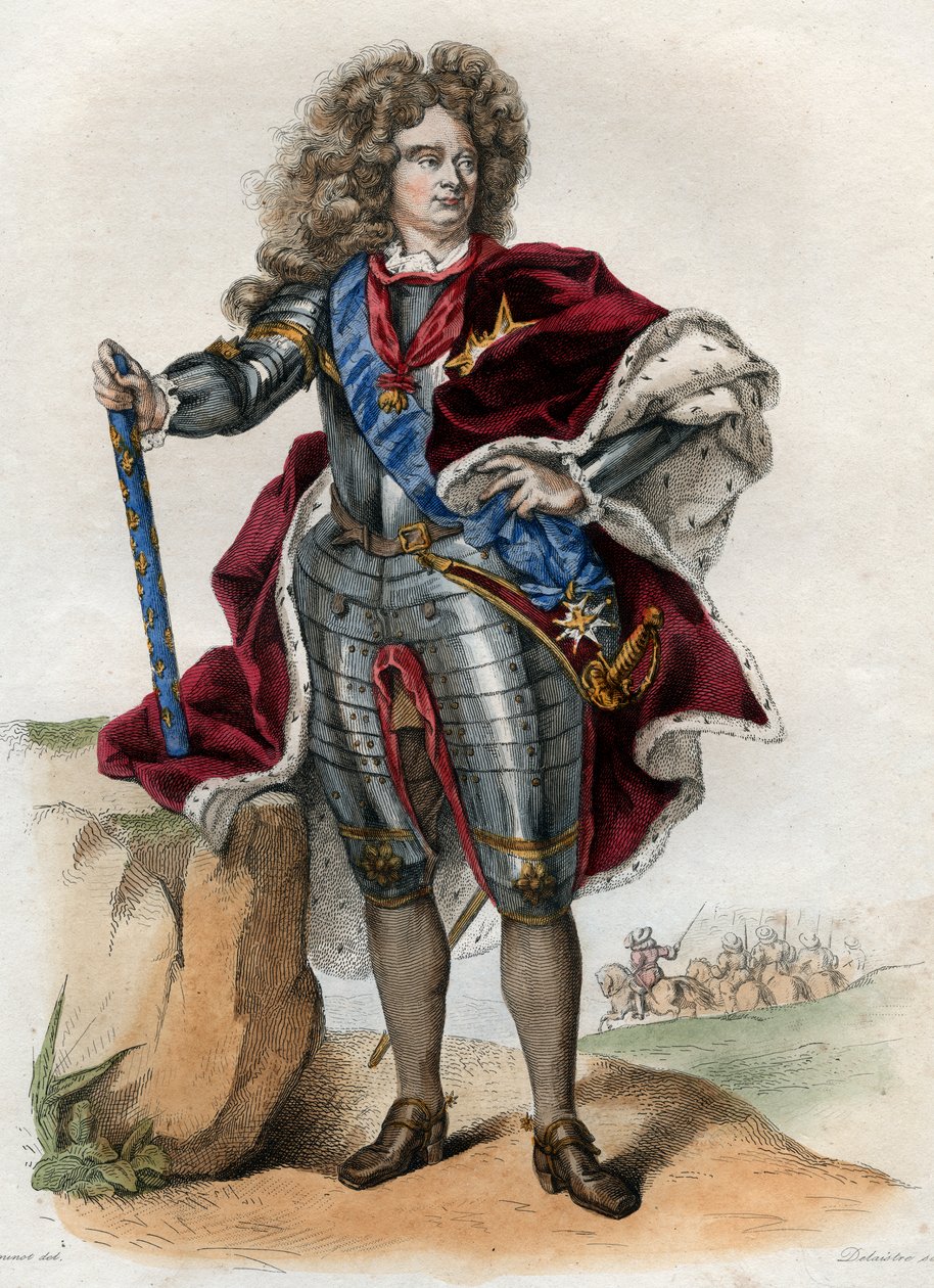 Porträtt av Claude Louis Hector de Villars (1653-1734), marskalk av Frankrike, prins av Martigues, markis sedan Duc de Villars, Vicomte de Melun. av French School