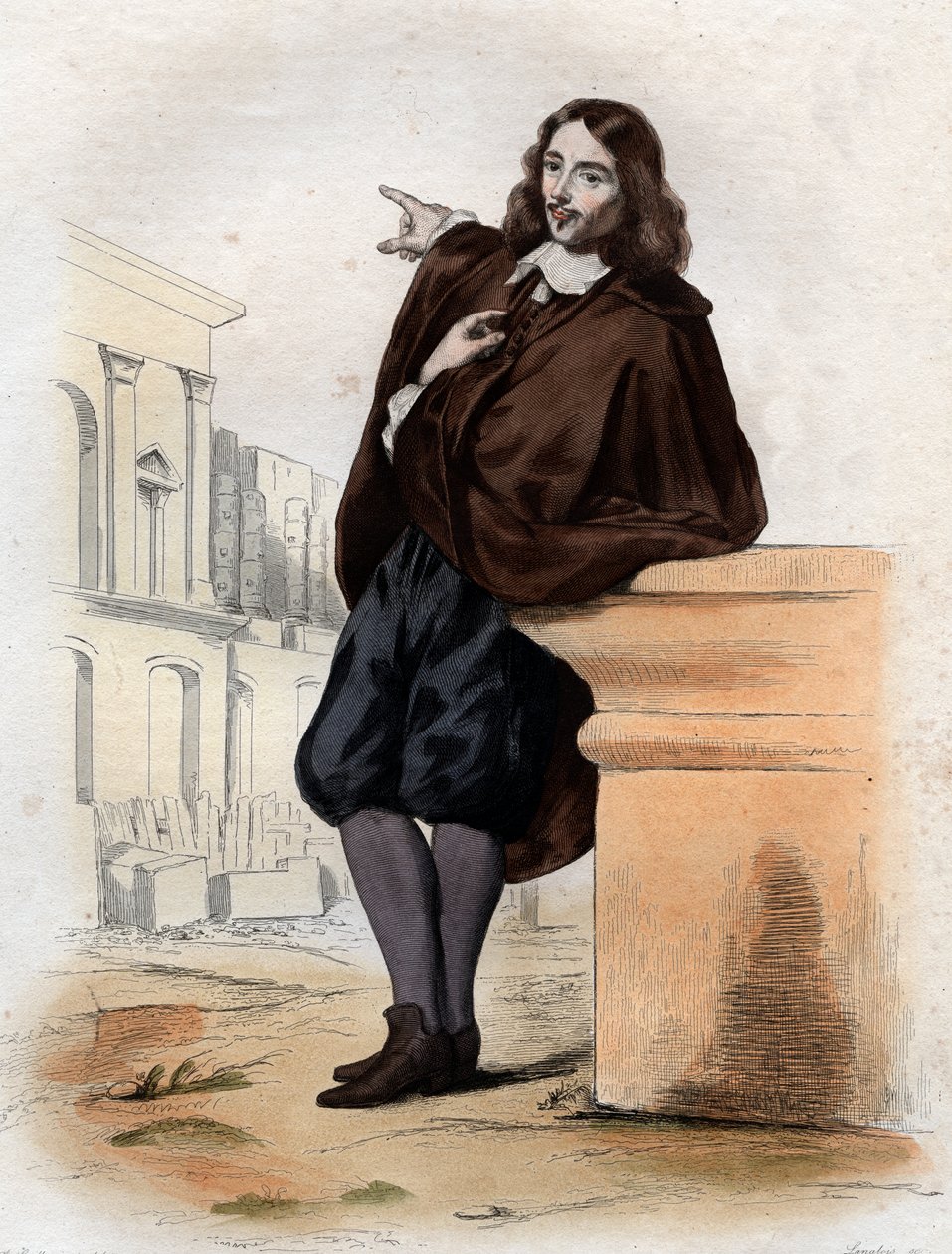 Porträtt av Claude Perrault (1613-1688), fransk arkitekt, läkare och anatom. av French School