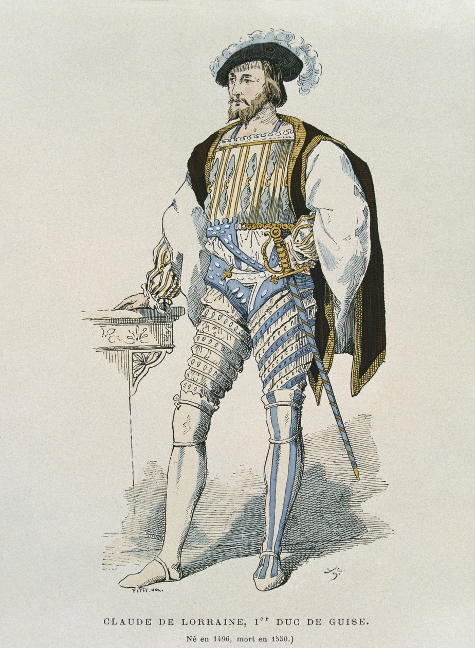 Porträtt av Claude de Lorraine (1496-1550) hertig av Guise av French School