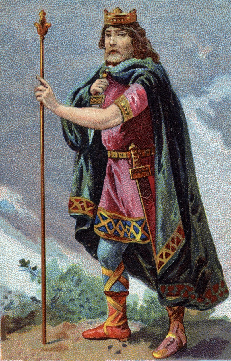 Porträtt av Clotaire (Clothaire) I, Frankernas kung av 511a 561). av French School