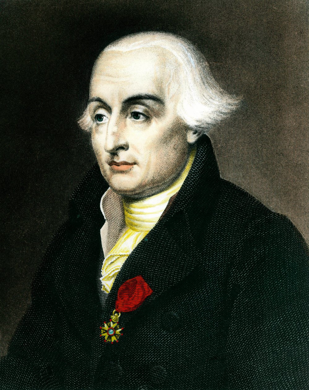 Porträtt av greve Joseph Louis de Lagrange (1736-1813), fransk matematiker. Gravyr av 1800-talets Collection Particuliere av French School