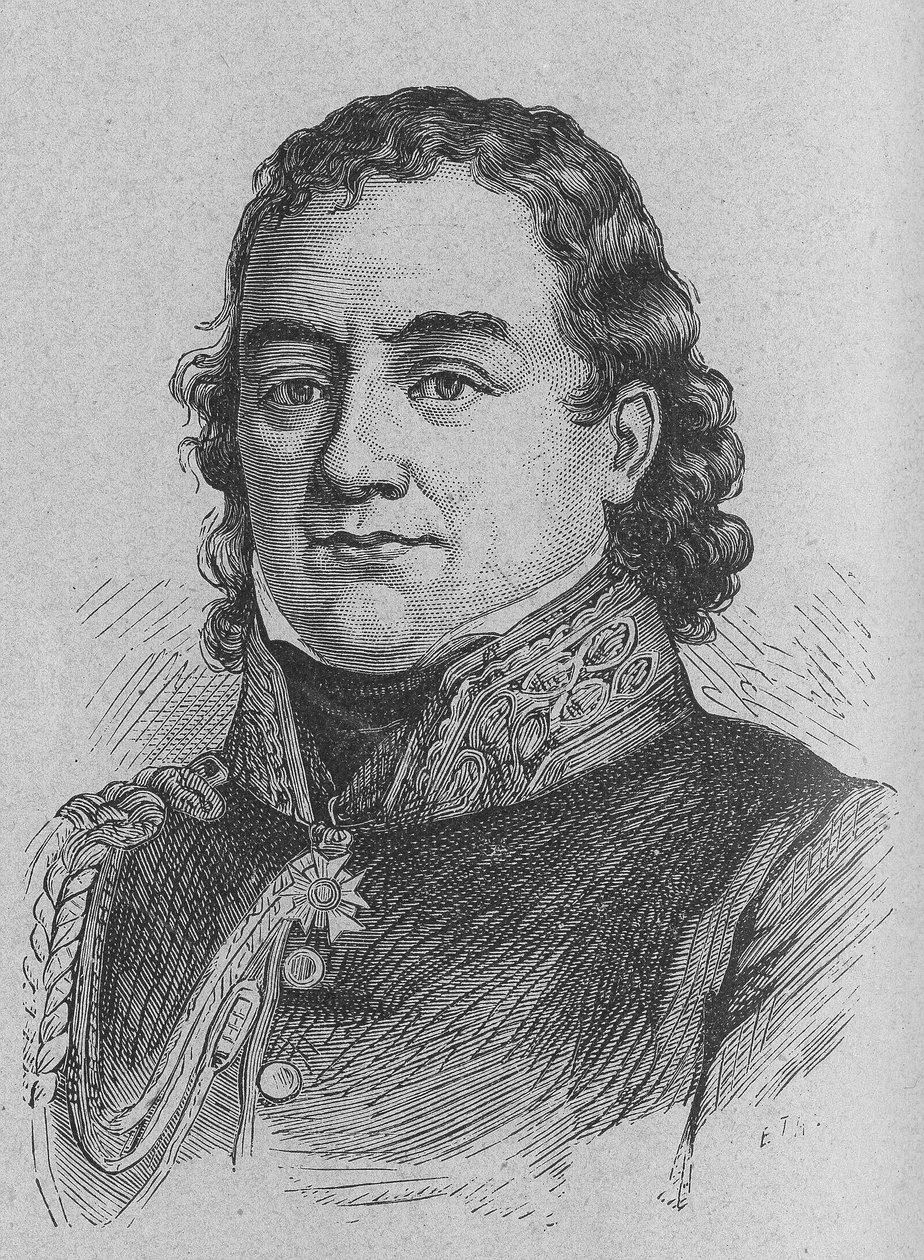 Porträtt av Dominique Jean, Baron Larrey (1766 - 1842), fransk militärkirurg - i "" Album de la Science; berömda vetenskapsmän; Stora upptäckter””” 1896. av French School
