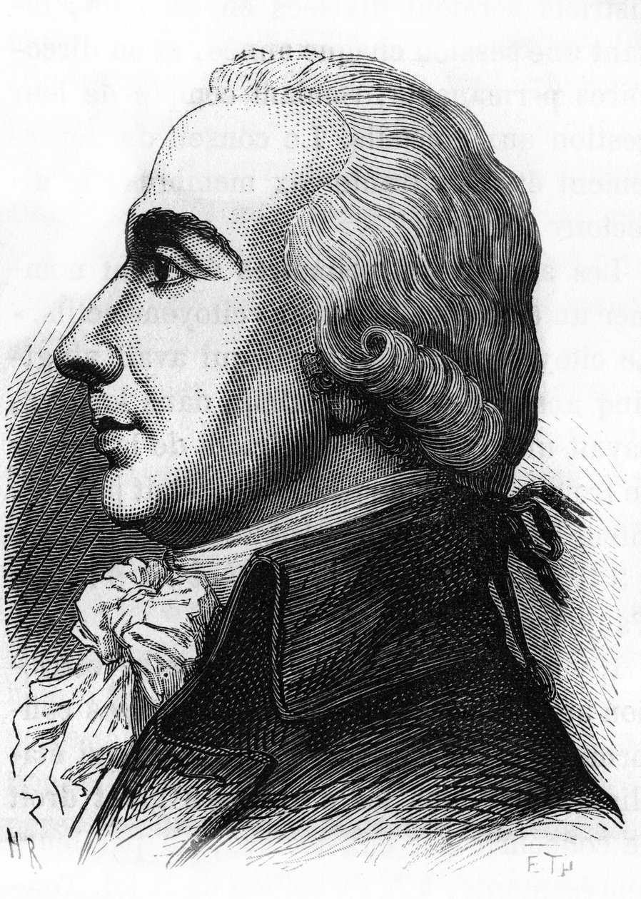 Porträtt av Dominique Joseph Garat (1749-1833) fransk advokat, journalist och filosof, av French School