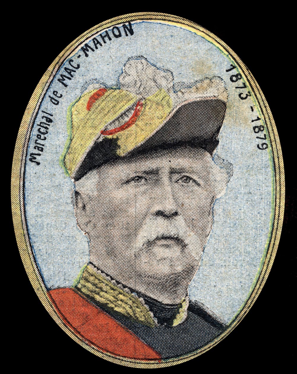 Porträtt av Edme Patrice Maurice de Mac-Mahon (Mac Mahon av French School