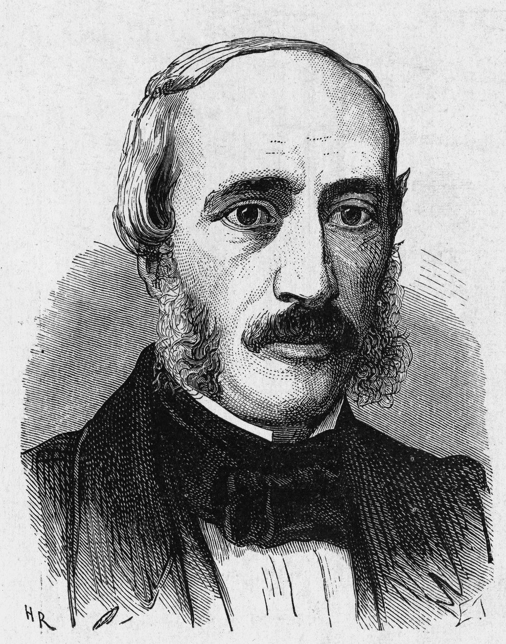 Porträtt av Edmond Becquerel (1820 - 1891), fransk fysiker - i "Album de la Science; berömda vetenskapsmän; Stora upptäckter””” 1896. av French School