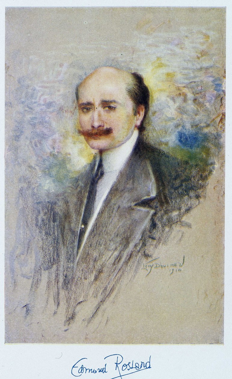 Porträtt av Edmond Rostand 1910 av French School