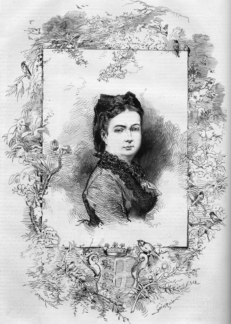 Porträtt av Elisabeth av Mac Mahon (nee Elisabeth de La Croix de Castries av French School