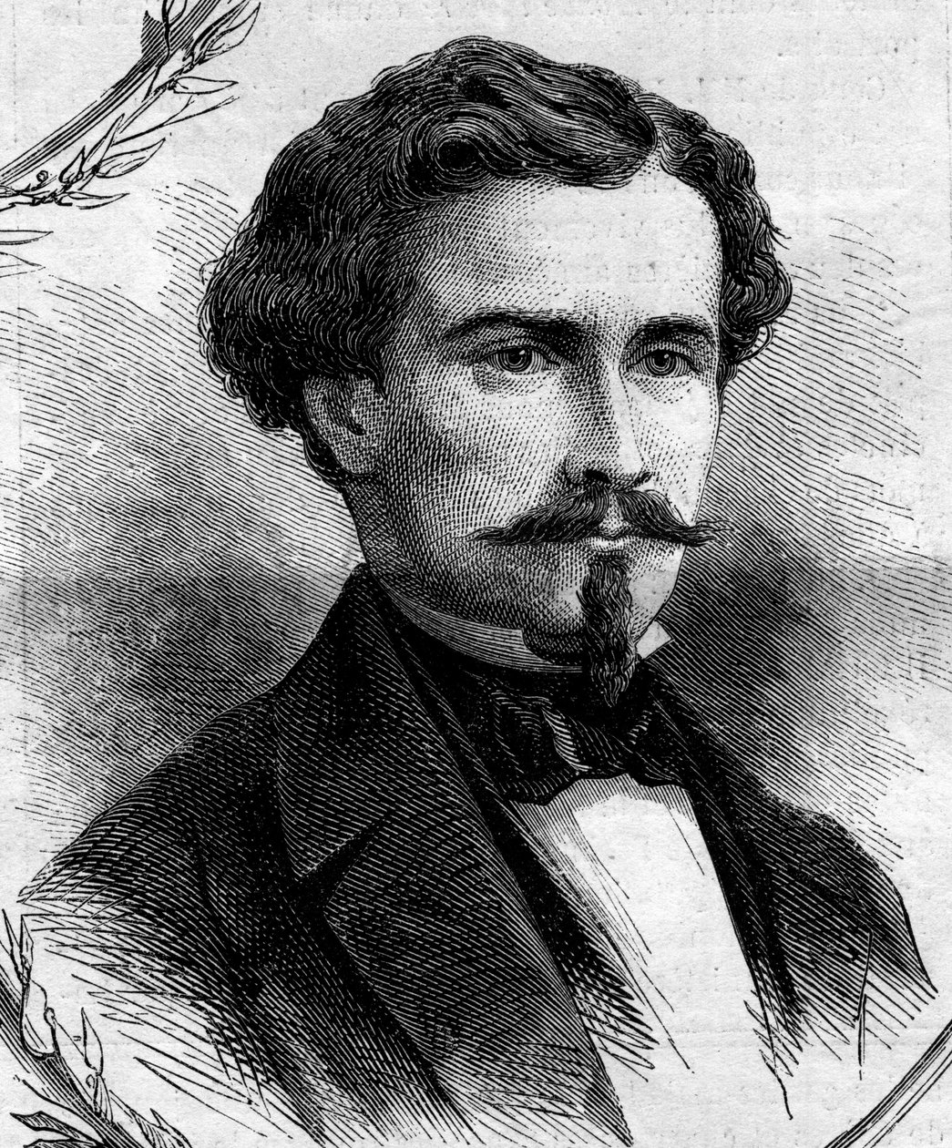 Porträtt av Emile Keller (1828-1909), fransk politiker. Gravyr i "" Le Monde Illustré"" nr 262 av 19 april 1862. av French School