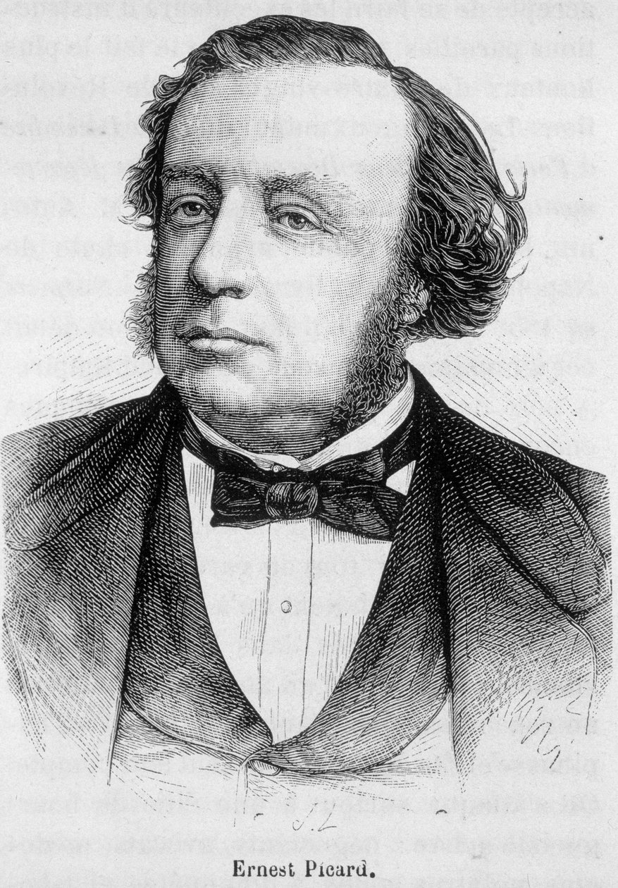 Porträtt av Ernest Picard, fransk politiker (1821 -1877) av French School