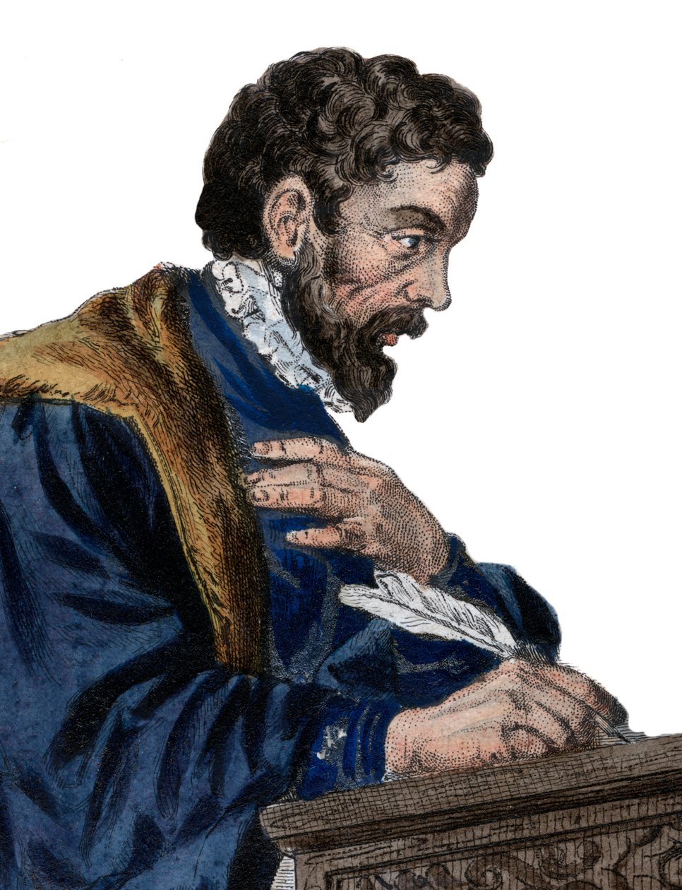 Porträtt av Etienne Jodelle (1532-1573), fransk dramatiker och poet. av French School
