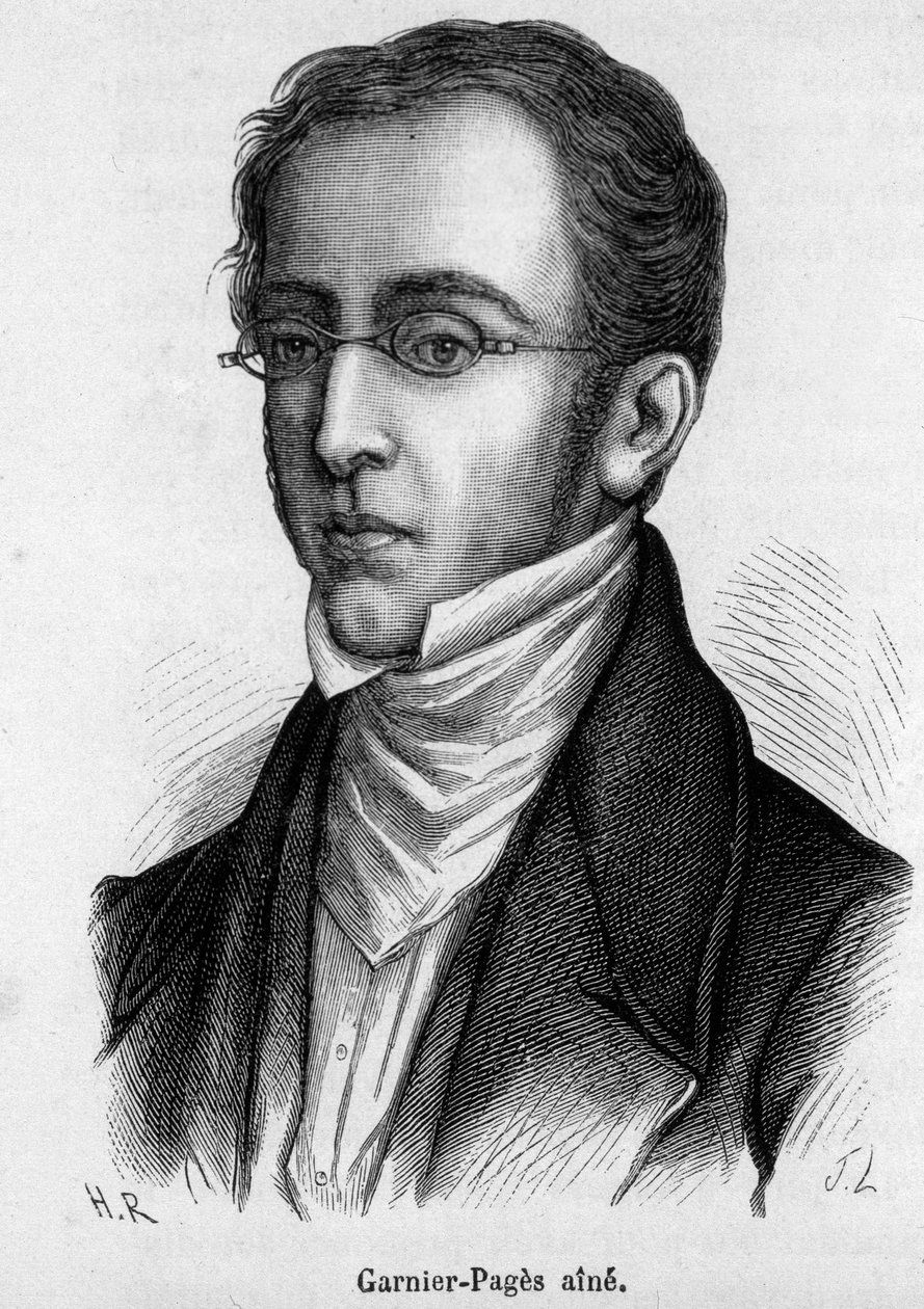 Porträtt av Etienne Joseph Louis Garnier-Pages (Garnier Pages) (1801-1841), fransk politiker av French School