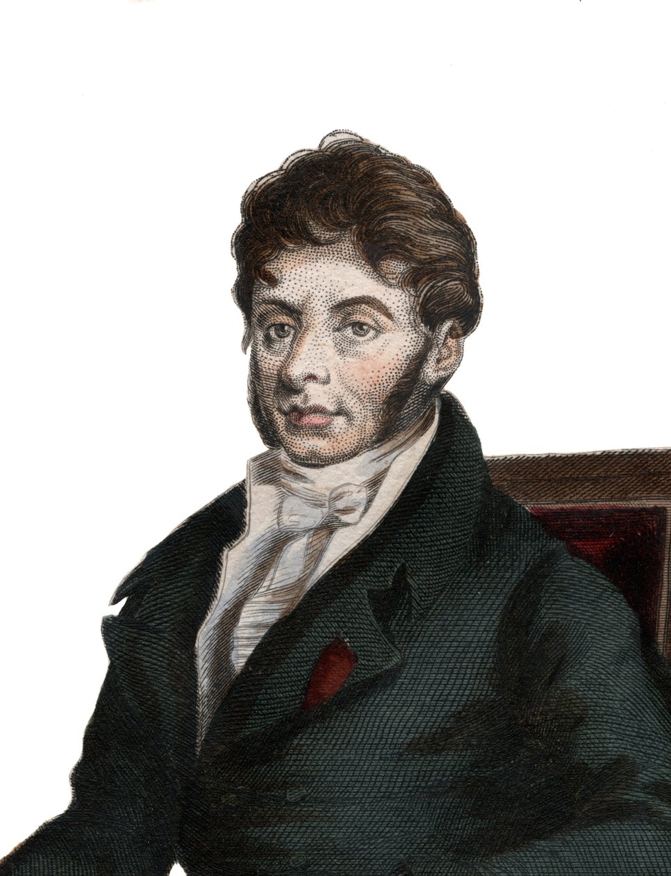 Porträtt av Etienne Nicolas Mehul (1763-1817), fransk kompositör. av French School
