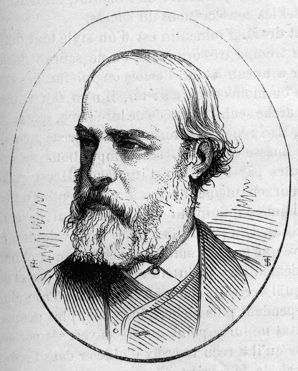 Porträtt av Eugene Viollet le Duc (Viollet-le-Duc av French School