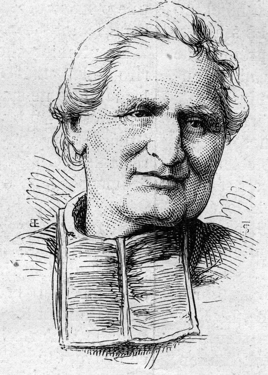Porträtt av Felix Dupanloup (1802-1878), fransk kyrklig och akademiker. Gravyr i "" Le Monde Illustré"" nr 883 av 14 mars 1874. av French School