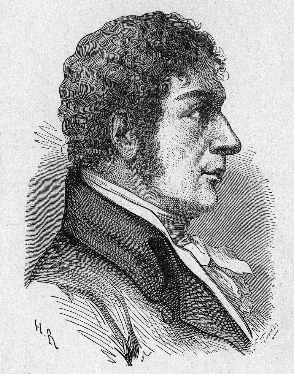 Porträtt av Francois (Francesco) Zambeccari (1756-1812), fransk aeronaute - i "" Album of Science; berömda forskare; Stora upptäckter””” 1896. av French School