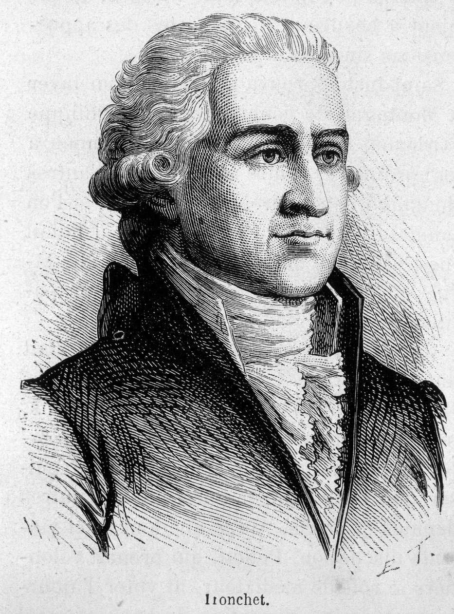 Porträtt av Francois Denis Tronchet (1726 - 1806), jurist och politiker - i "" L