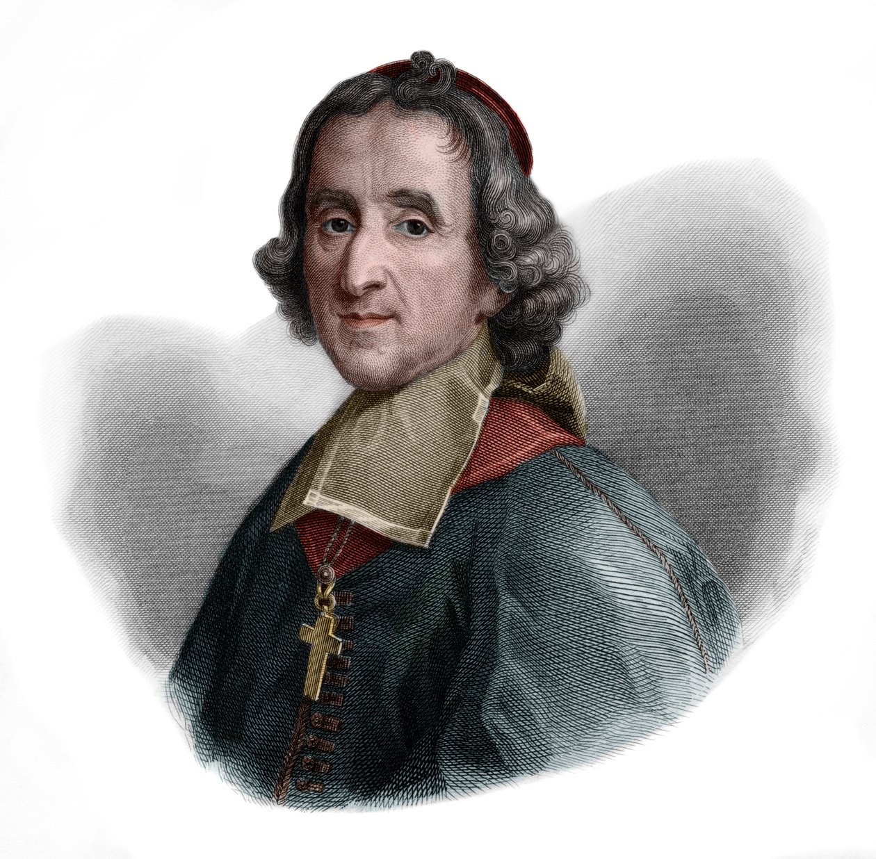 Porträtt av Francois Fenelon (1651-1715) fransk katolsk ärkebiskop, teolog, poet och författare. av French School