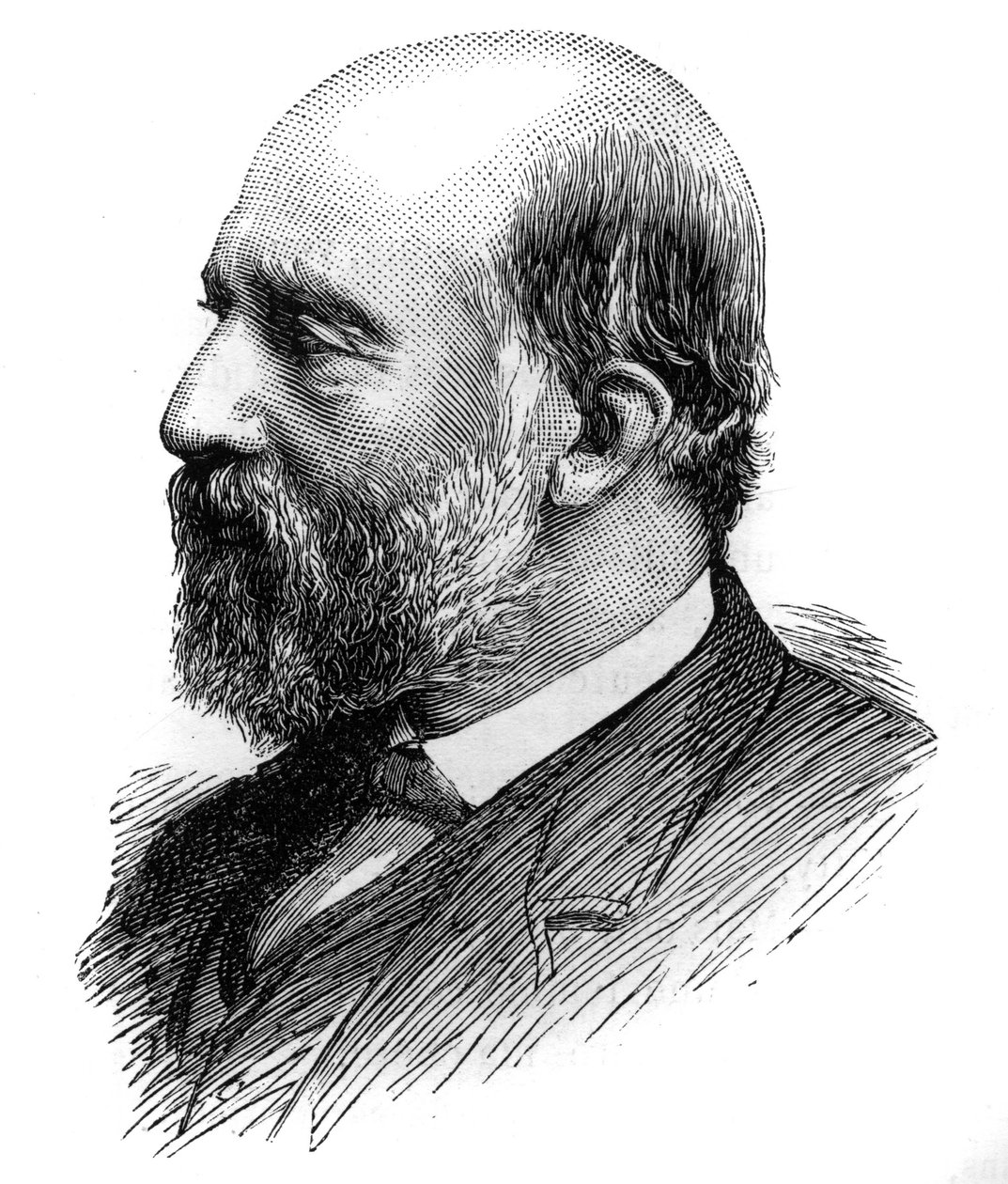 Porträtt av Francois Ferdinand Philippe, prins av Joinville (1818-1900). Gravyr i ""Le Monde Illustré"", 26 juni 1886. av French School