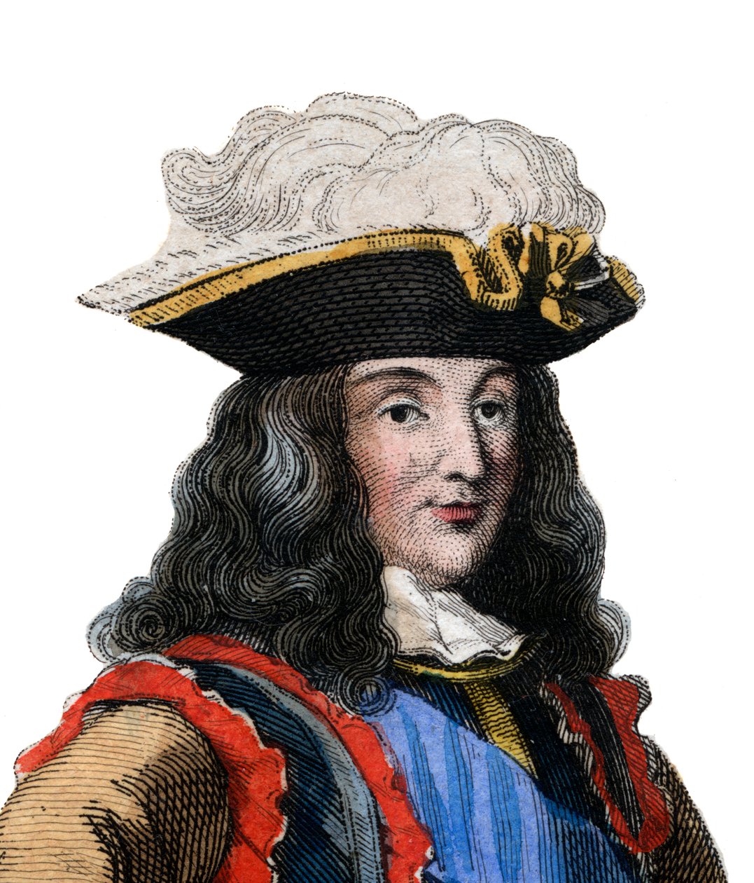 Porträtt av Francois Henri de Montmorency Bouteville, kallad Marechal de Luxembourg, (1628-1695), fransk general, marskalk av Frankrike. av French School