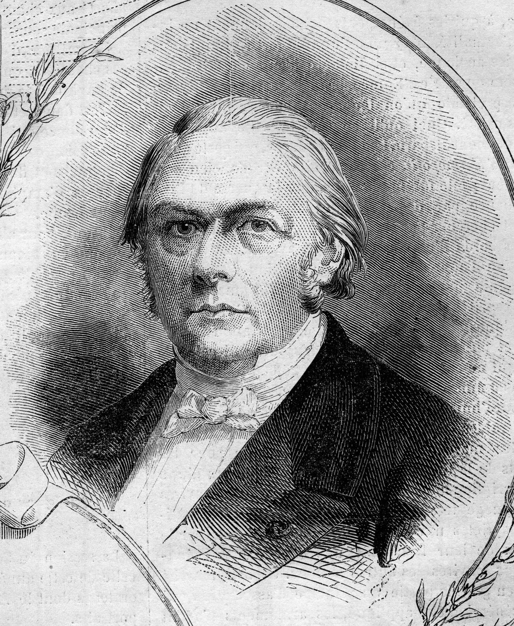 Porträtt av Francois Jules Devinck (1802-1878), fransk industriman och politiker. Gravyr i "" Le Monde Illustré"" nr 262 av 19 april 1862. av French School