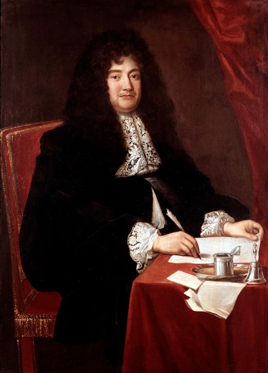 Porträtt av Francois Michel Le Tellier, markis av Louvois av French School