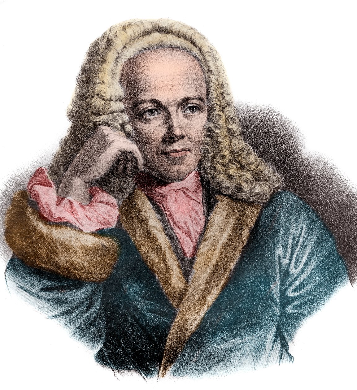 Porträtt av Francois Quesnay (1694-1774), fransk läkare och ekonom av French School