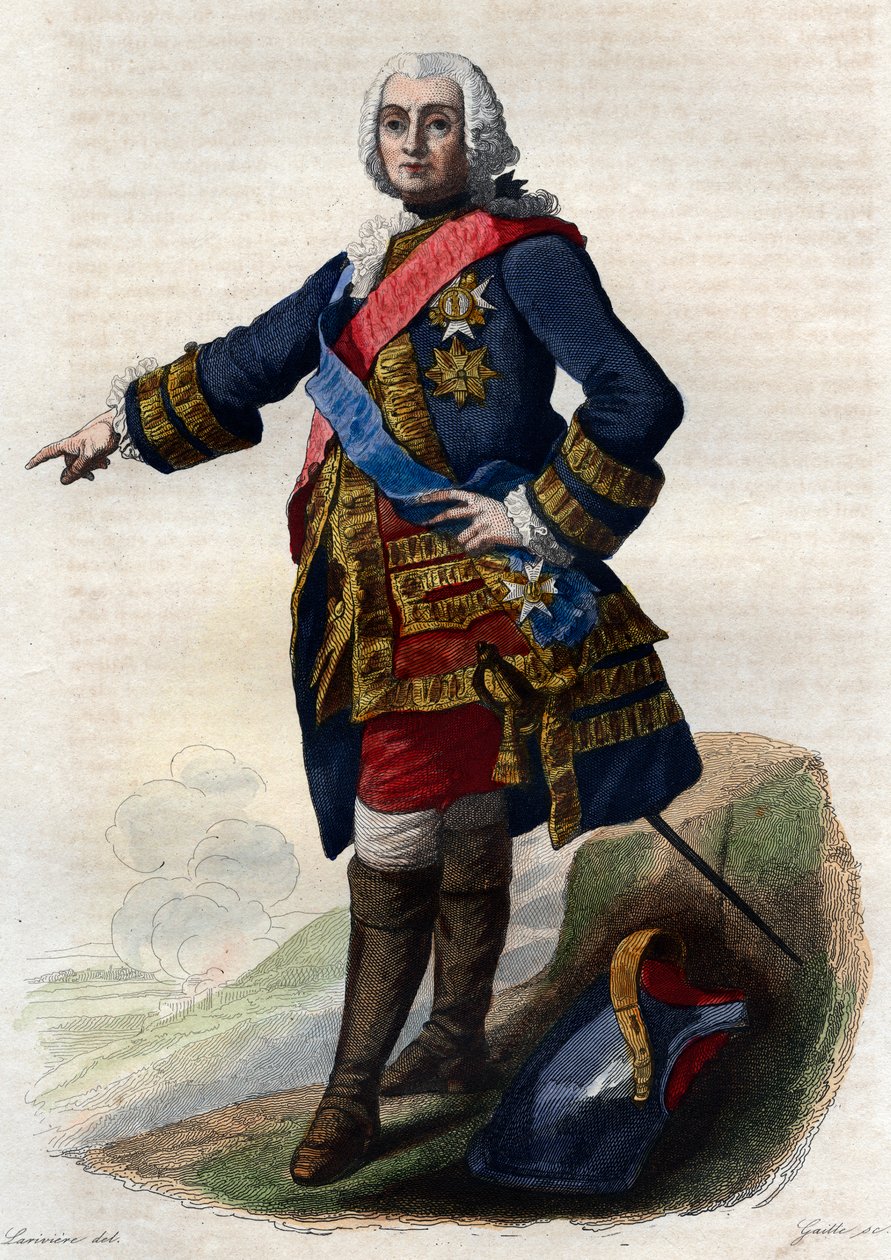 Porträtt av Francois de Chevert (1695-1769), fransk general. av French School