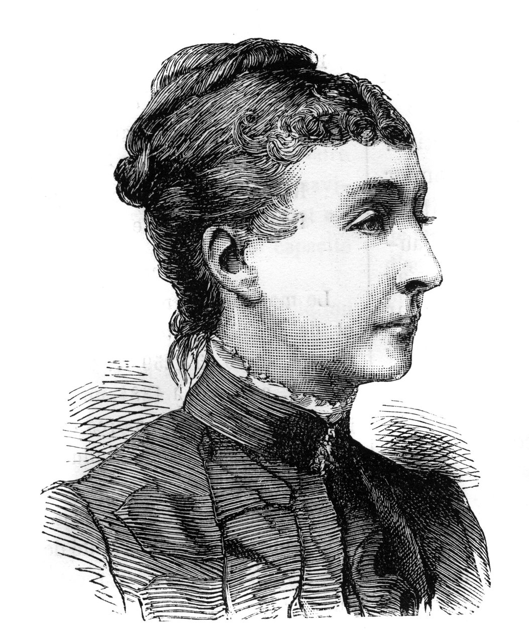 Porträtt av Francoise Marie Amélie d