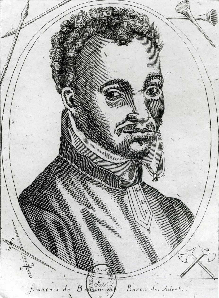 Porträtt av François de Beaumont, Baron des Adrets av French School