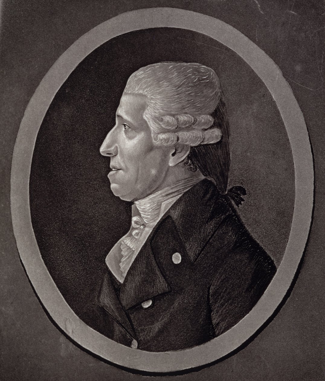 Porträtt av Franz Joseph Haydn (1732-1809) av French School