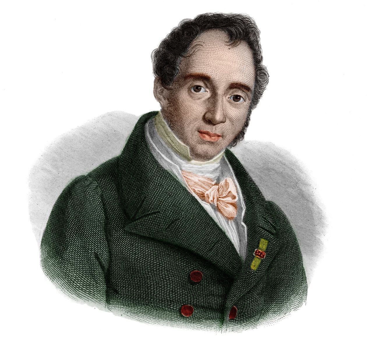 Porträtt av Gaudenzio de Pagave (1776-1833), italiensk statsman. av French School
