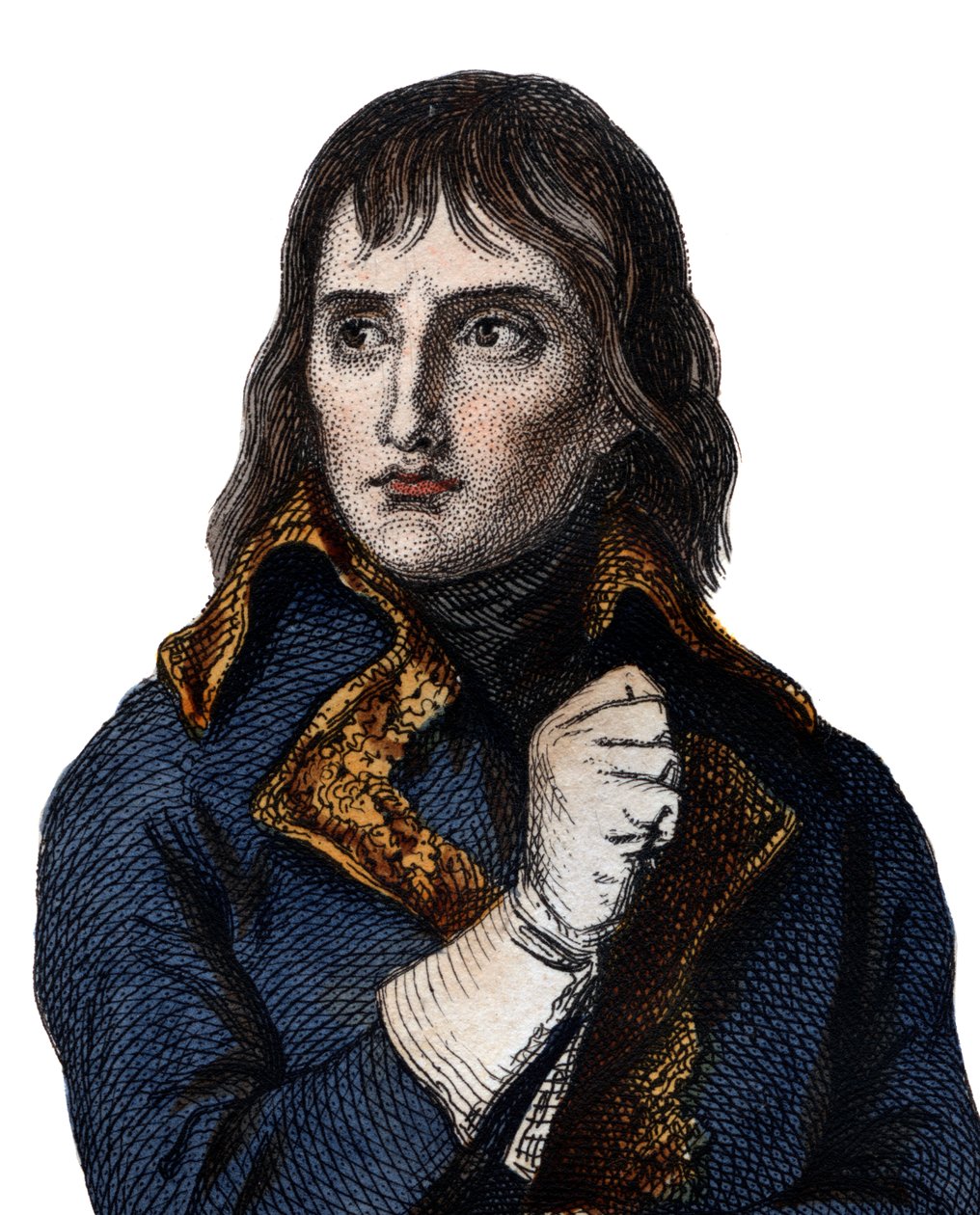 Porträtt av general Bonaparte (Napoleon Bonaparte) (1768-1821). av French School