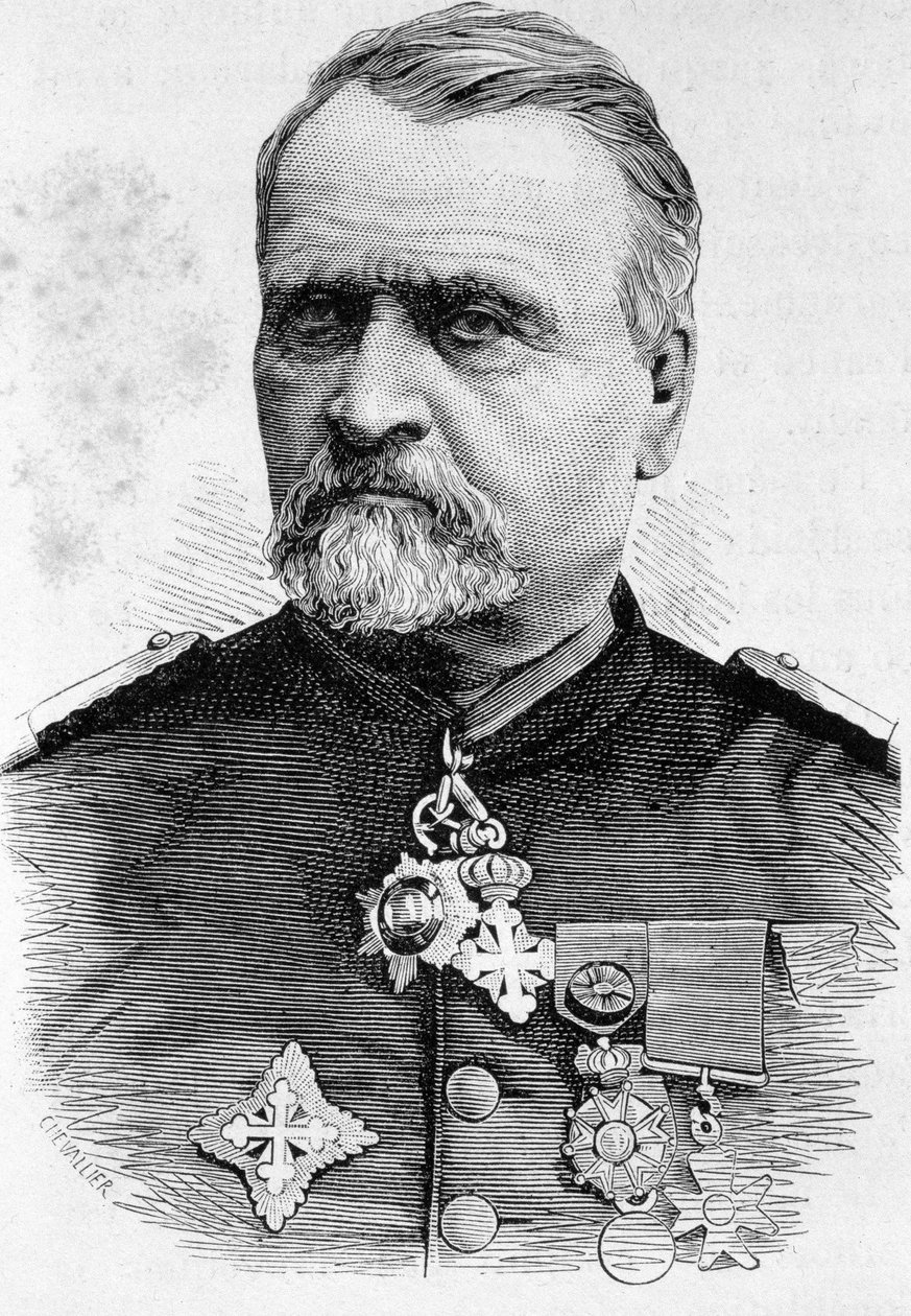 Porträtt av general Emmanuel - Félix de Wimpffen (ou Wimpfen av French School