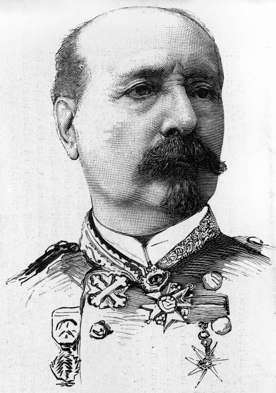 Porträtt av general Pelissier som dog 31 juli av French School
