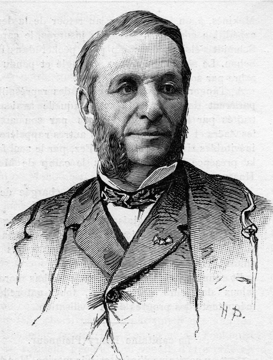 Porträtt av Georges Guiffrey (1827-1887), senator i Hautes Alpes mellan 1879-1887. av French School