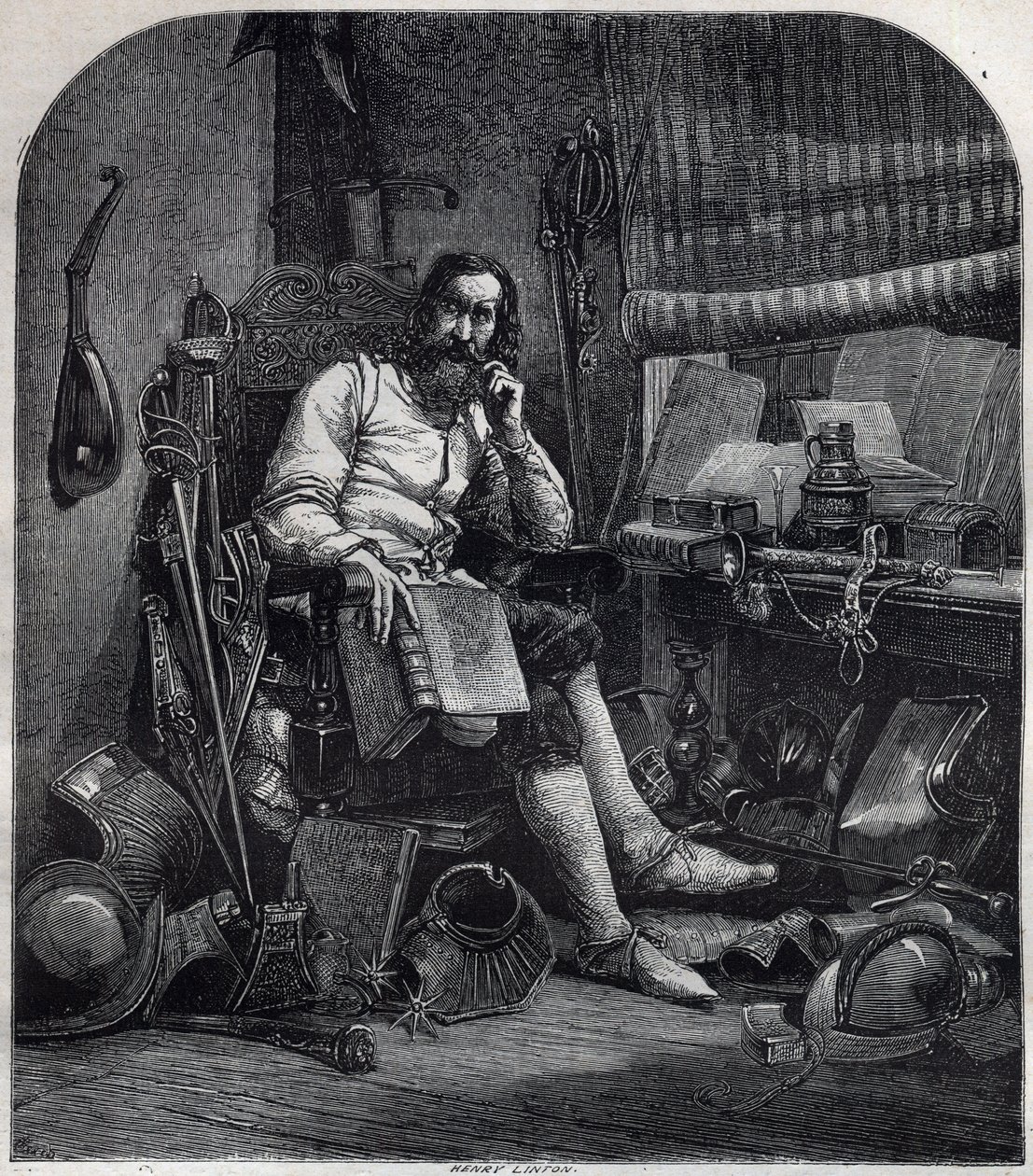 Porträtt av Gjergj Kastrioti Skanderbeg (eller George Scanderbeg) Georges Scanderberg av French School