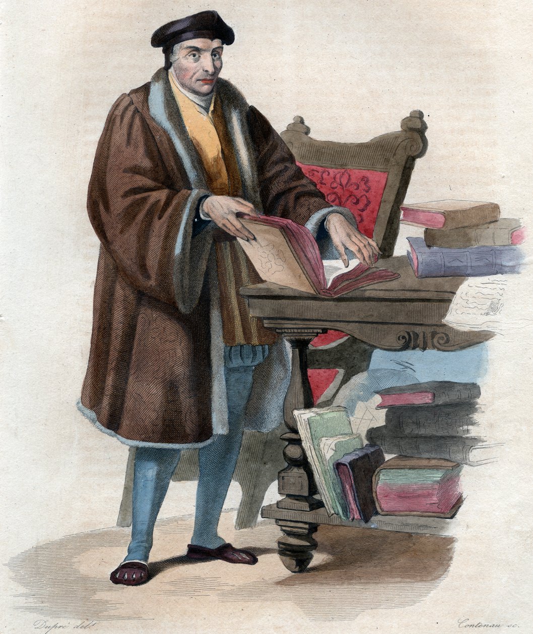 Porträtt av Guillaume Bude (Budee) (Budaeus) (1467-1540), fransk forskare. av French School