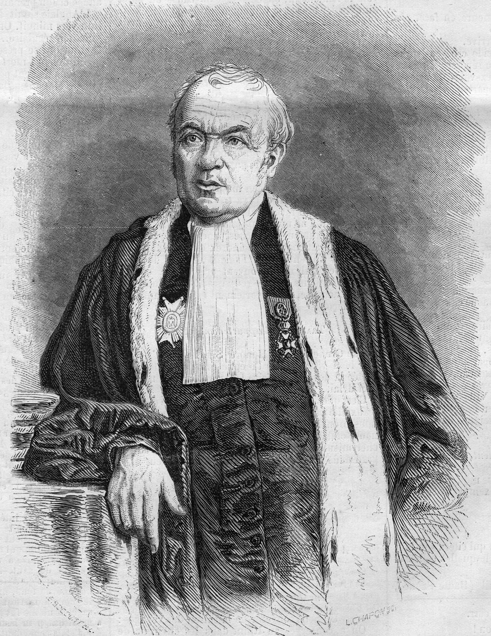 Porträtt av Gustave Louis Chaix d