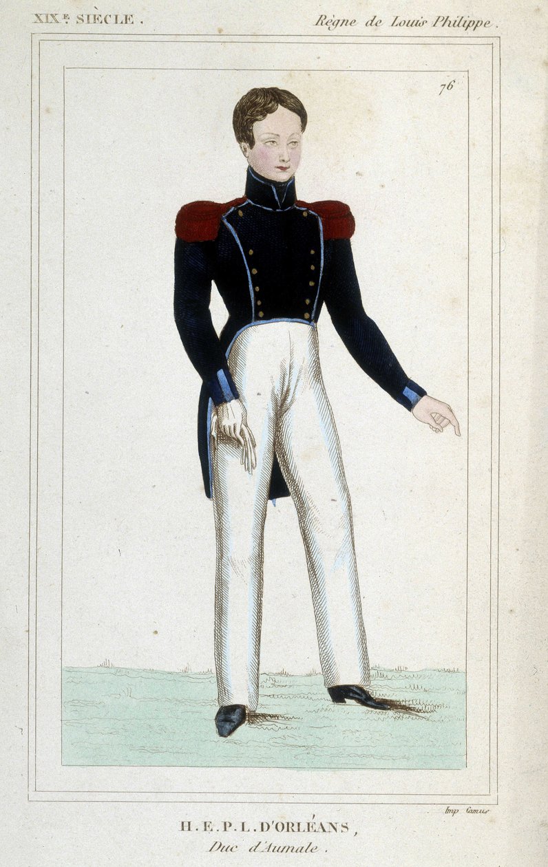 Porträtt av Henri Eugene Philippe Louis d