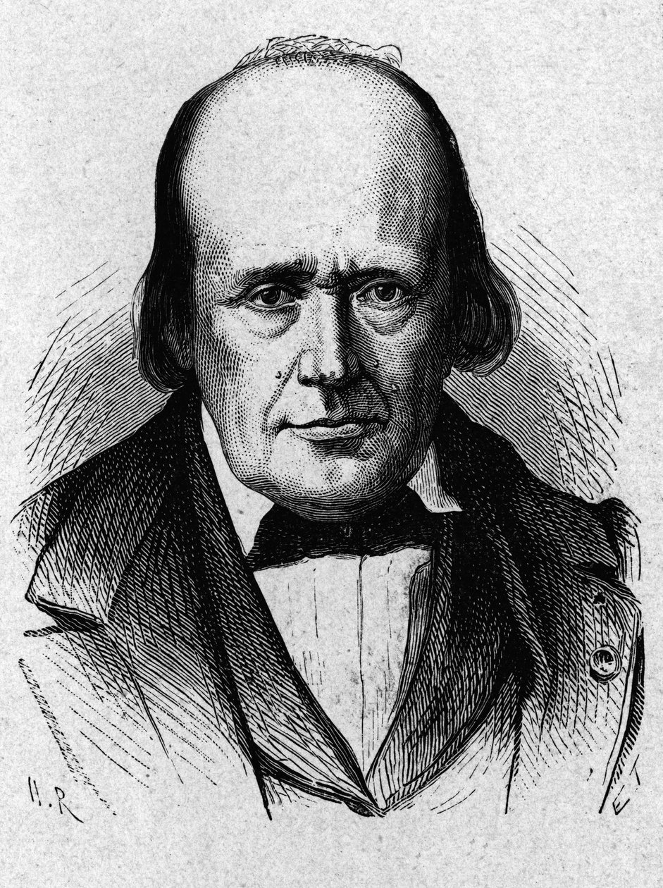 Porträtt av Henri Milne - Edwards (1800 - 1885), fransk fysiolog - i "" Album de la Science; berömda vetenskapsmän; Stora upptäckter””” 1896. av French School