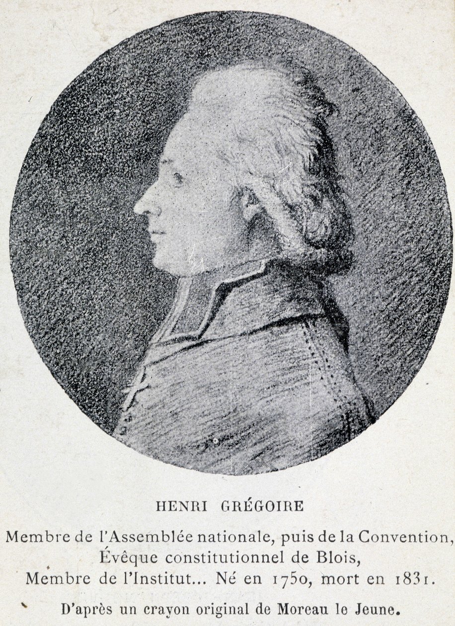 Porträtt av Henri känd som Abbe Gregoire (1750-1831), fransk kyrklig och politiker av French School