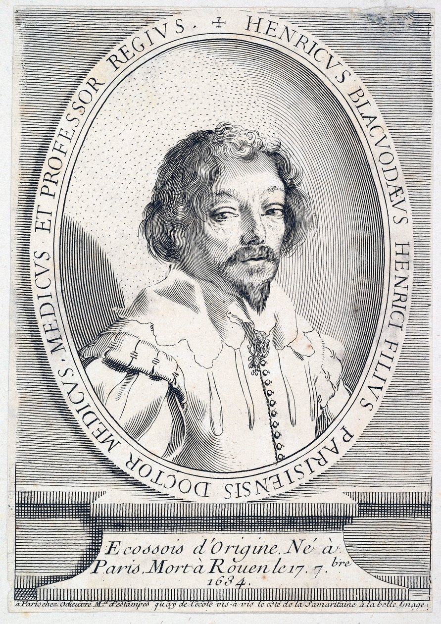 Porträtt av Henry Blackwood, död 1634, pub. 1755-65 gravyr, 1755. av French School