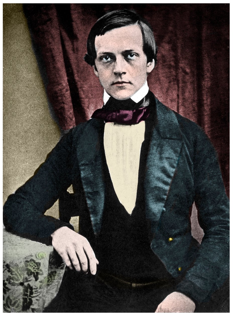 Porträtt av Hermann von Helmholtz (1821-1894). tysk fysiker, anatom och fysiolog. av French School