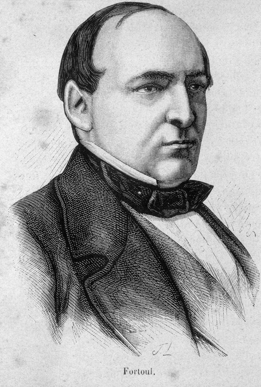Porträtt av Hippolyte Fortoul, fransk författare och minister (1811-1856) - i "" L