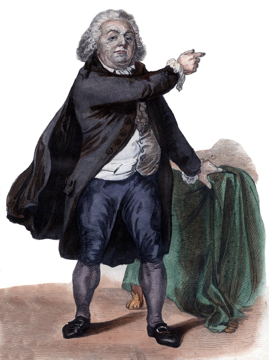 Porträtt av Honore Gabriel Riqueti, Comte de Mirabeau (1749-1791), fransk politiker och revolutionär. av French School