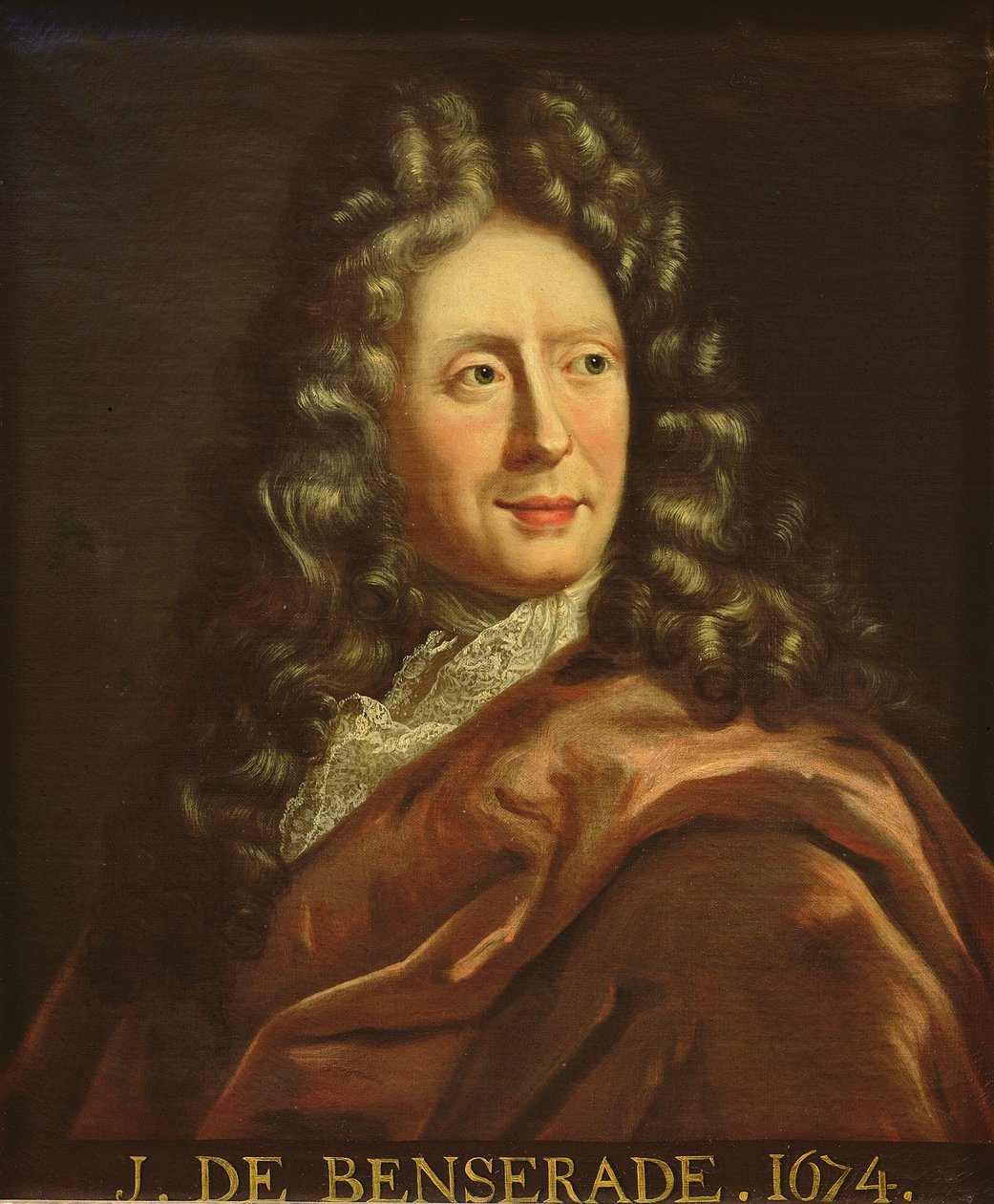 Porträtt av Isaac de Benserade (1612-91) 1674 av French School