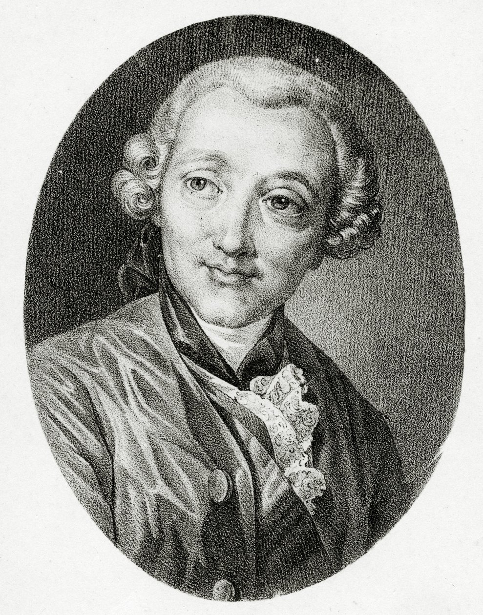 Porträtt av Jacques-Germain Soufflot, av French School